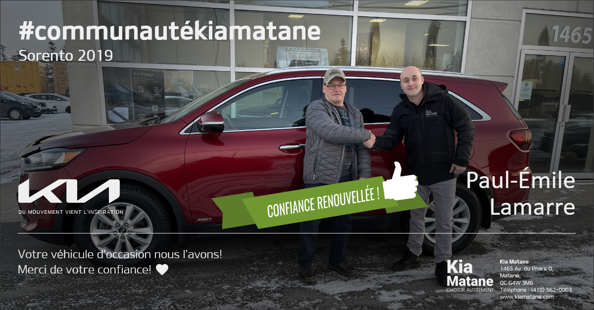 Communauté Occasion Kia Matane