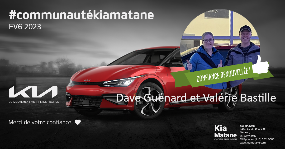 Communauté EV6 Kia Matane