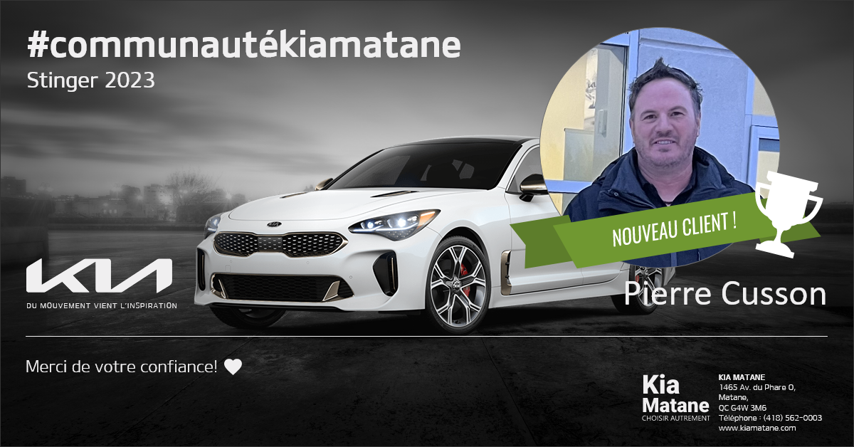 Communauté Stinger Kia Matane