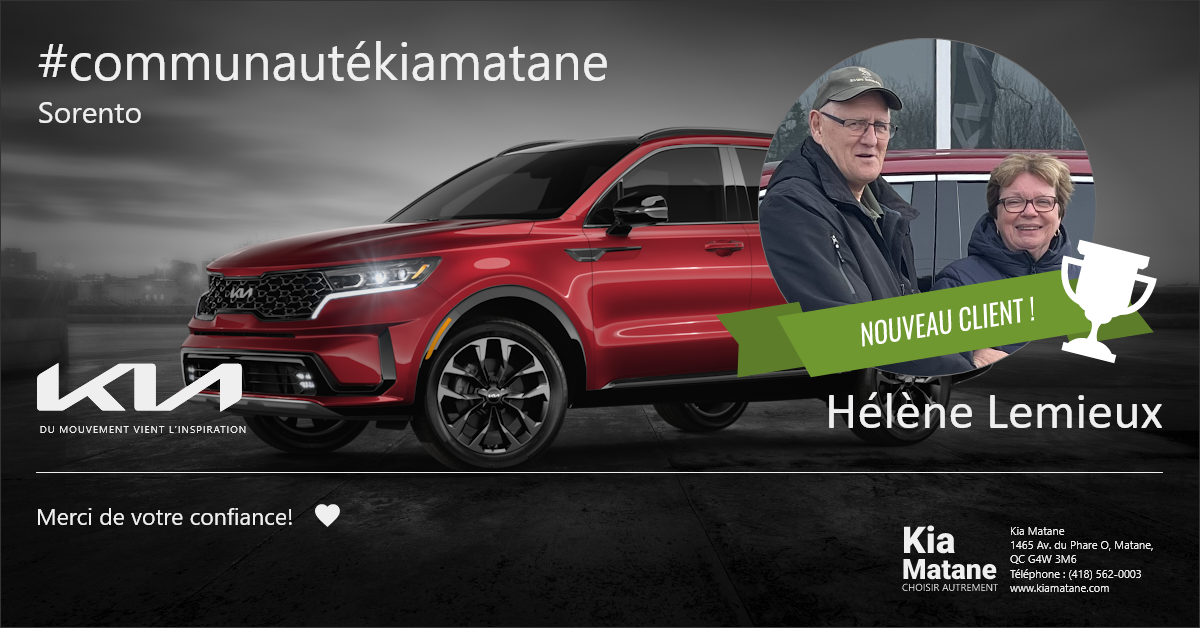 Communauté Sorento Kia Matane