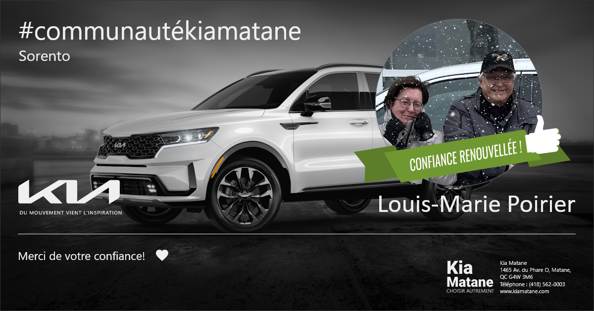 Communauté Sorento Kia Matane