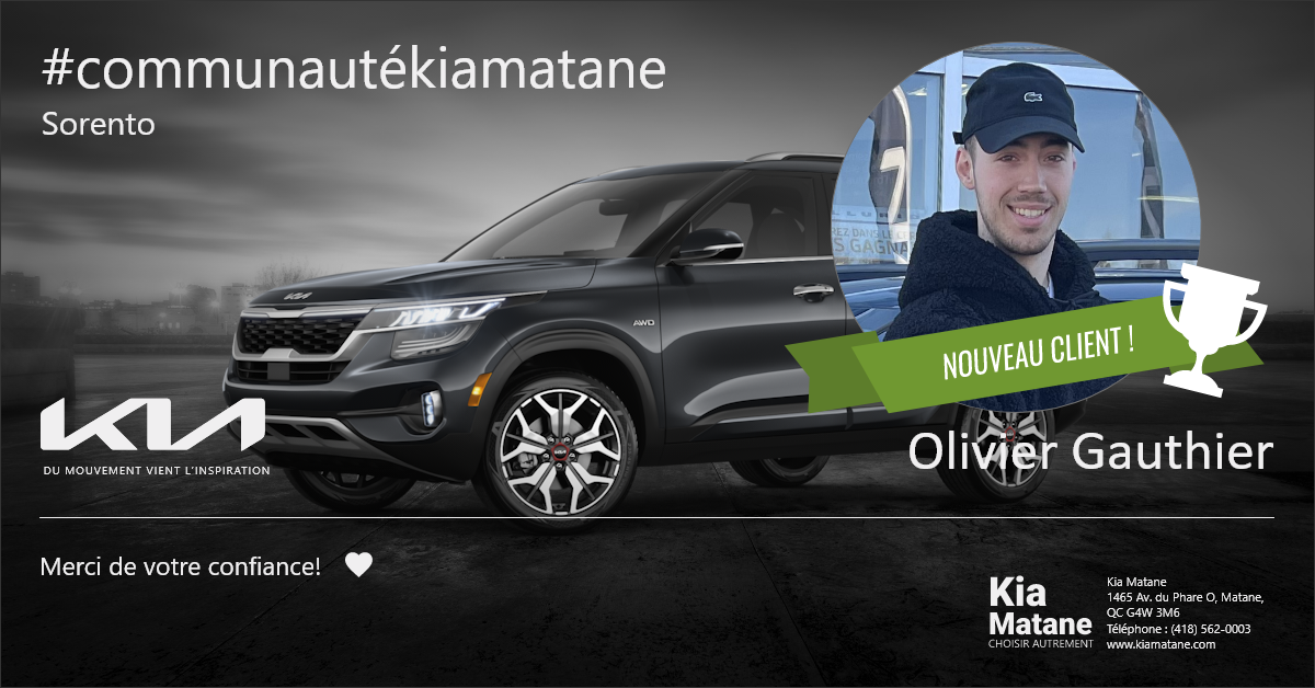 Communauté Sorento Kia Matane