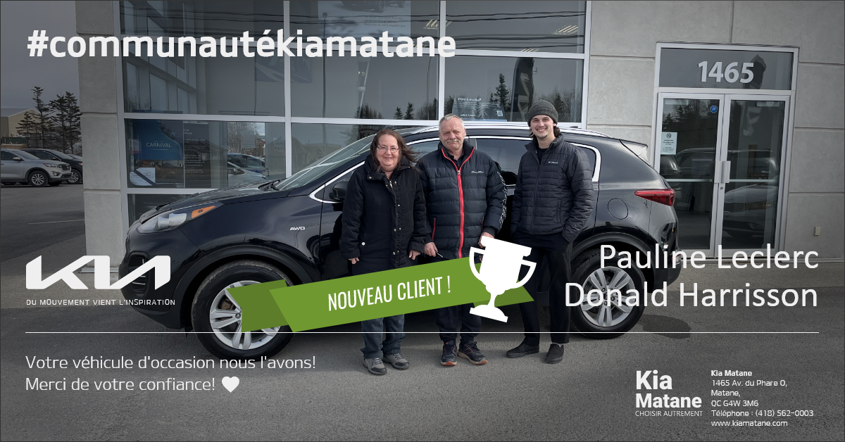 Communauté Occasion Kia Matane