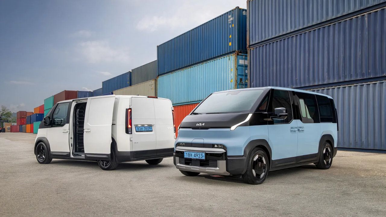vue d'un duo de Kia PV5 2026