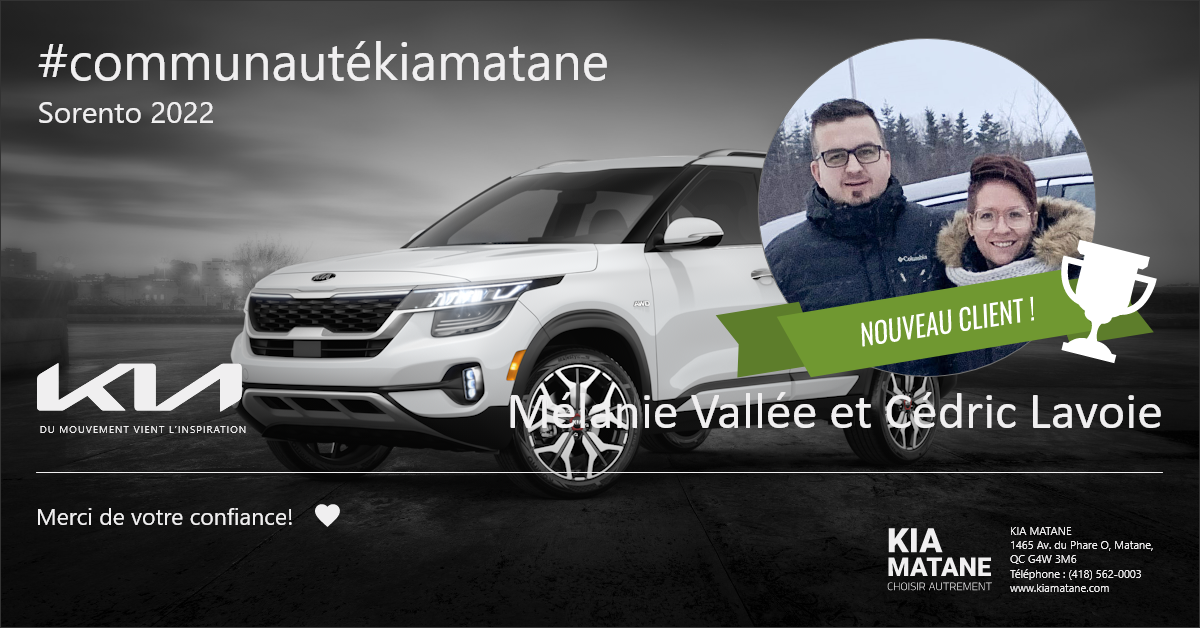 Communauté Sorento Kia Matane