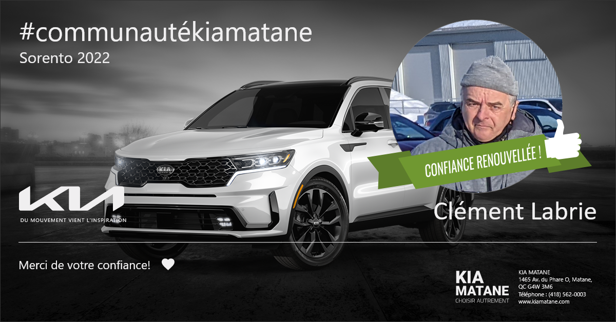 Communauté Sorento Kia Matane