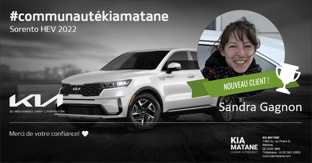 Communauté Sorento Kia Matane