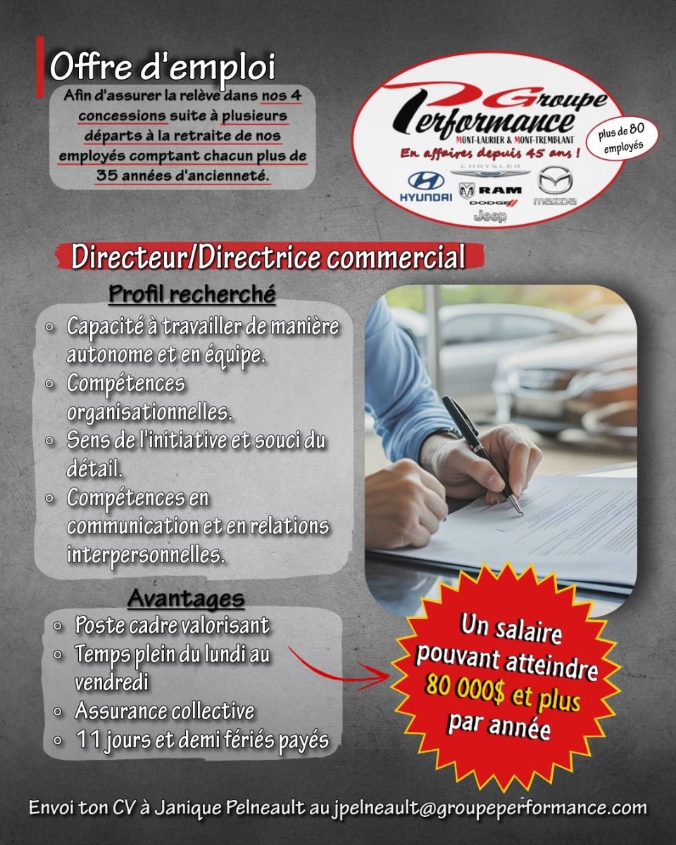 Directeur/Directrice commercial