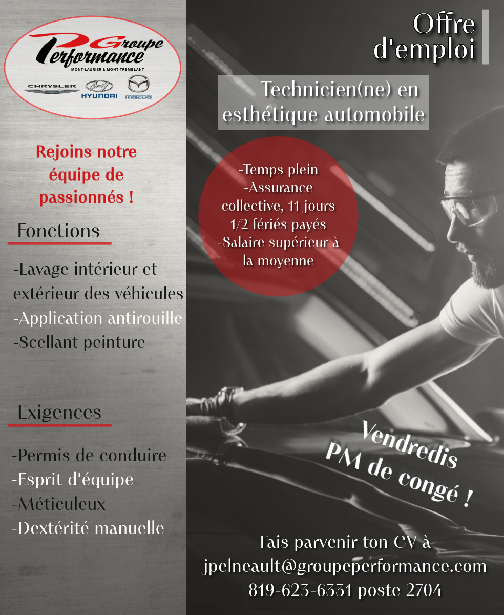 Technicien(ne) en esthétique automobile