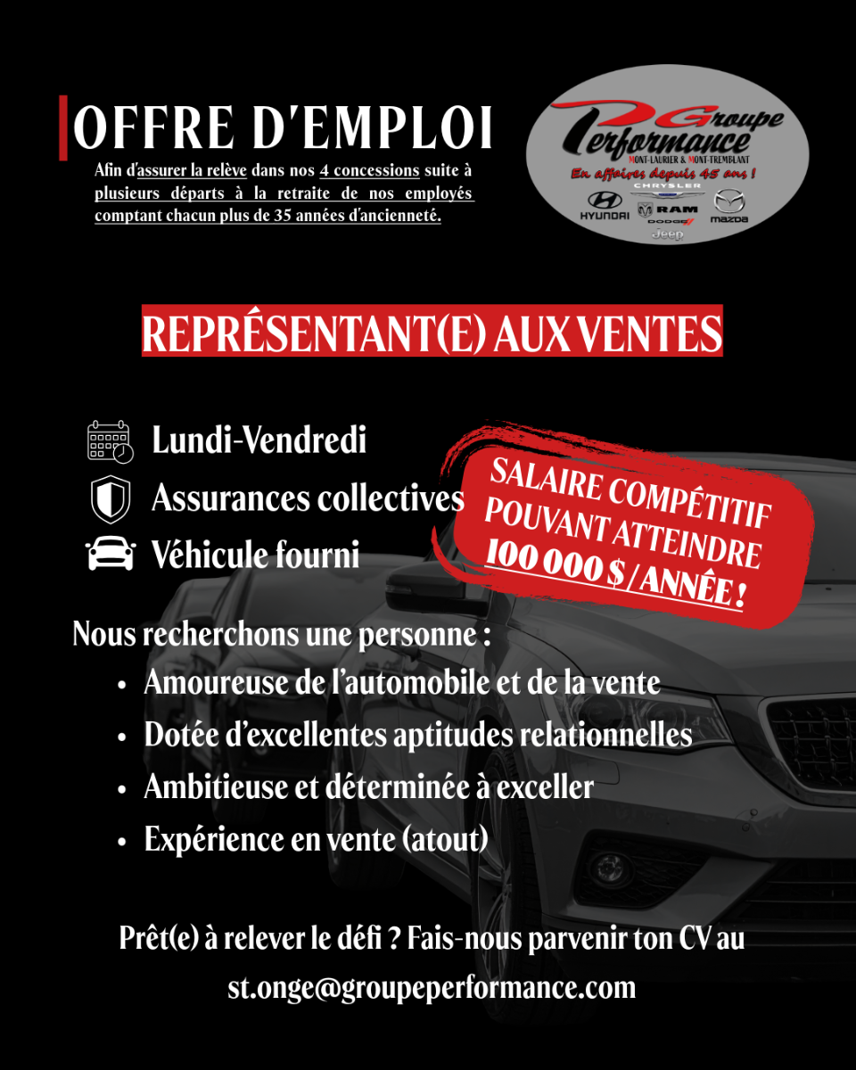 Représentant(e) aux ventes