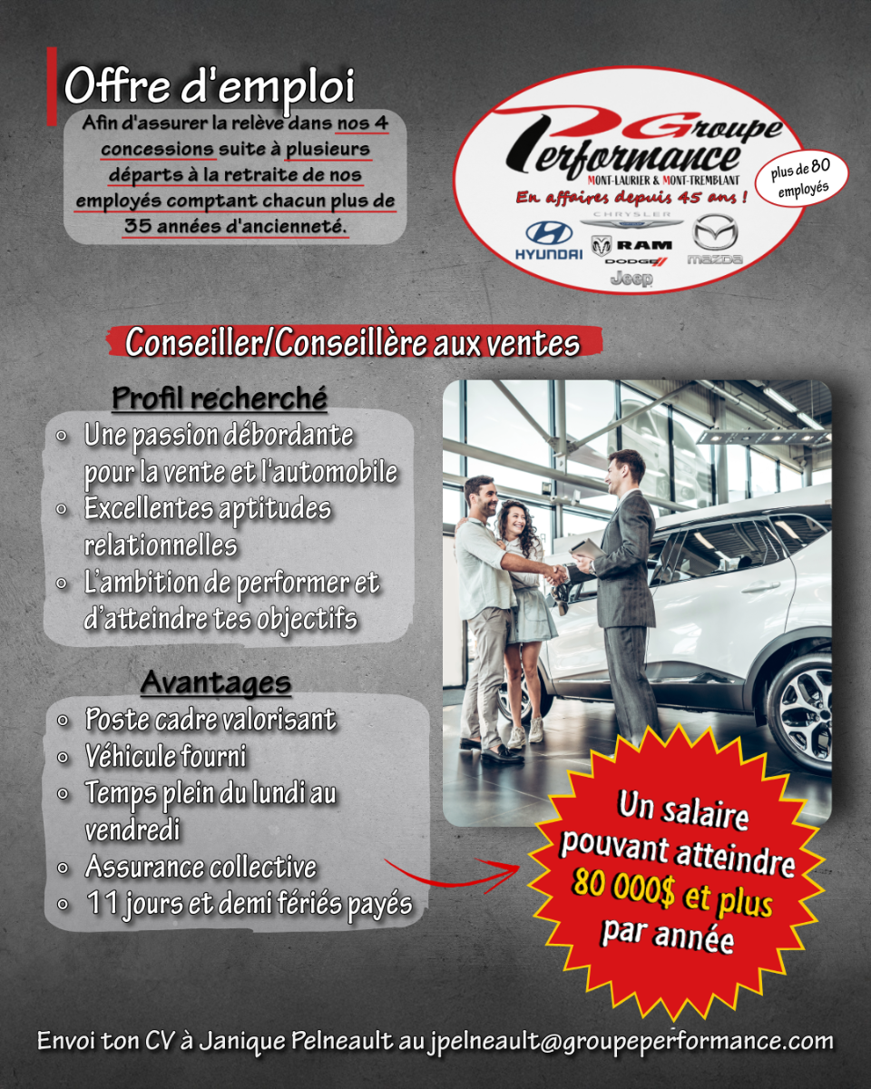 Conseiller/Conseillère aux ventes