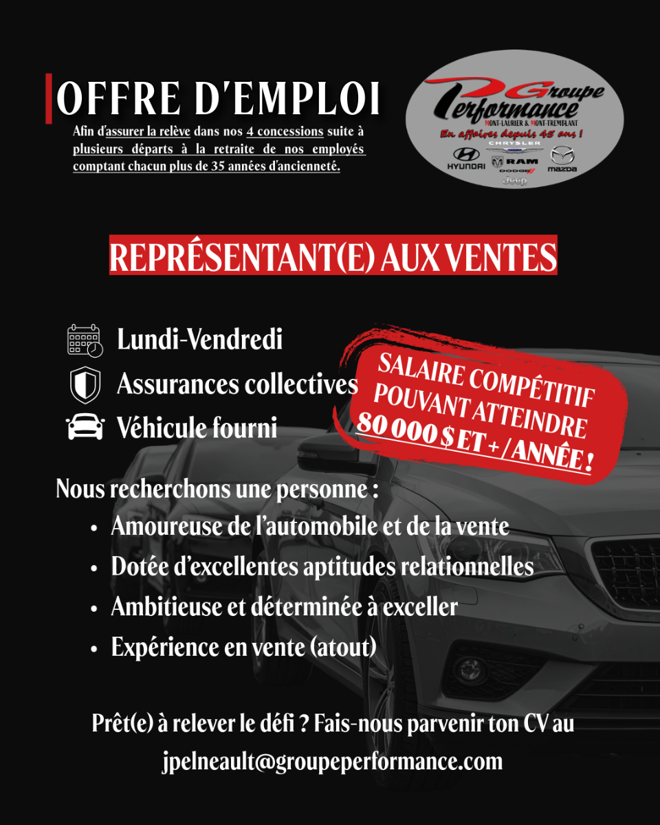 Représentant(e) aux ventes