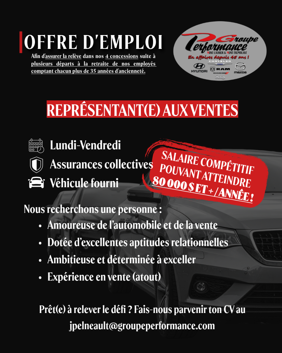 Représentant(e) aux ventes