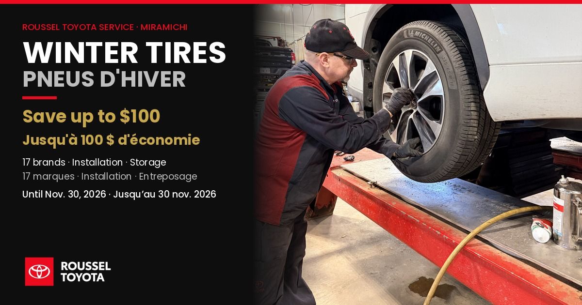 Winter Tires in Miramichi: Save up to $100 Until Nov. 30