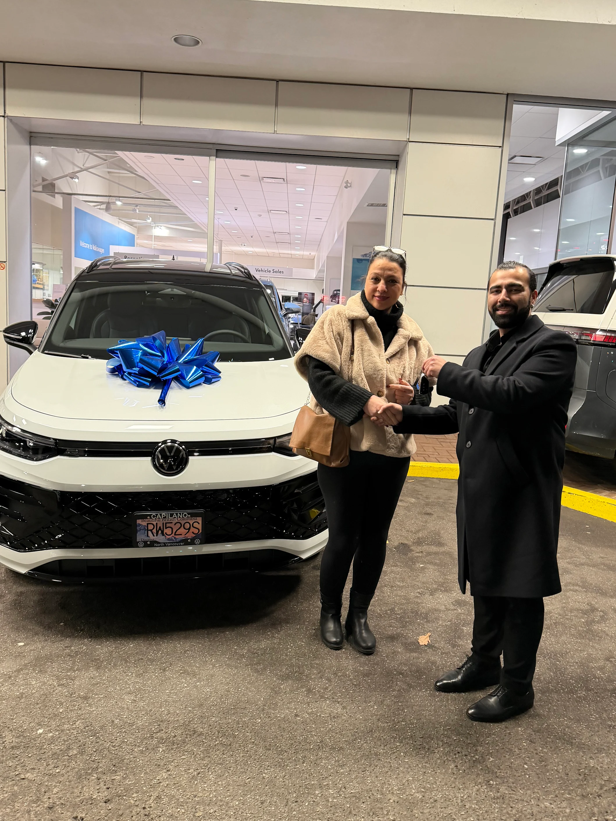 I had an excellent experience purchasing my vehicle at VW Capilano,