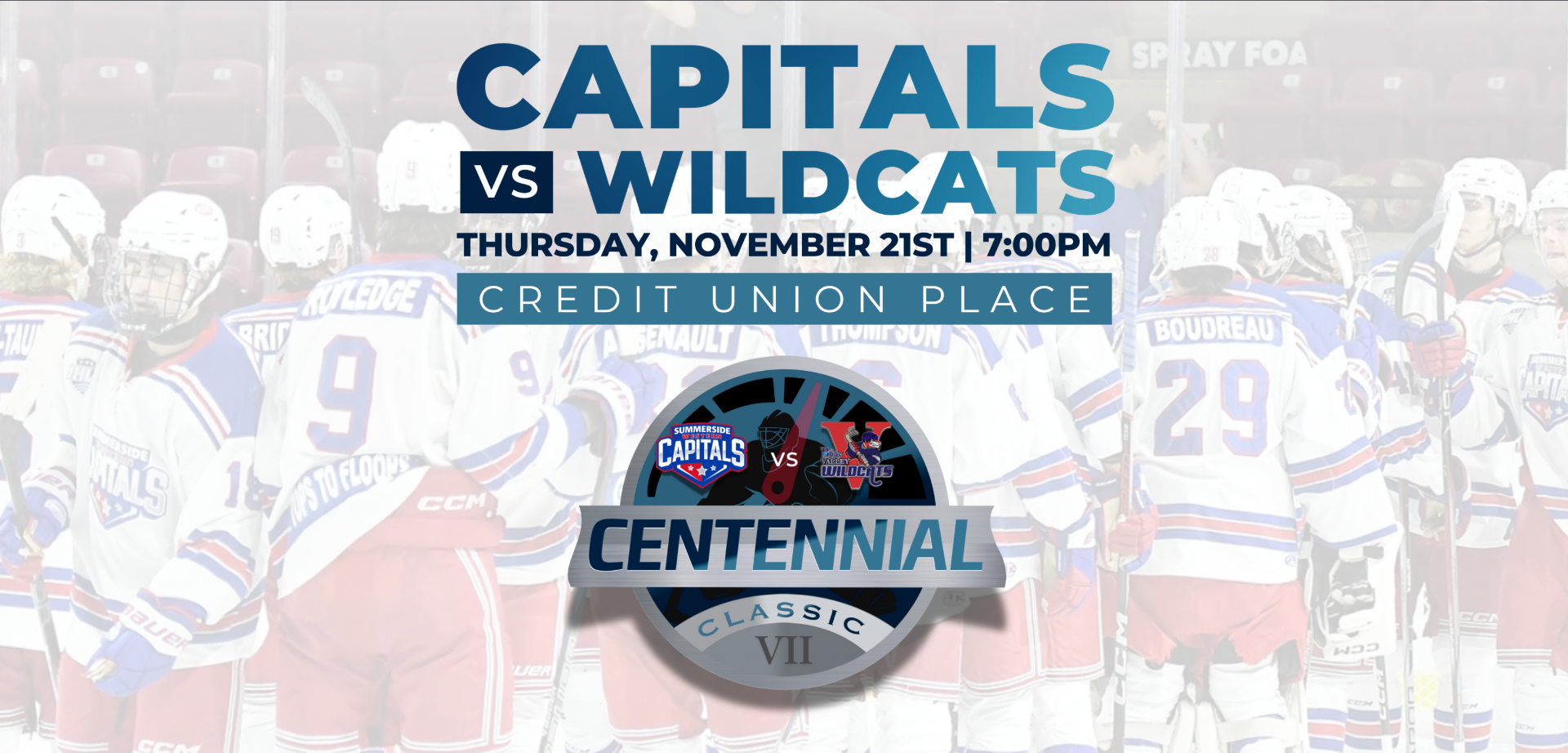 Centennial Classic VII Is November 21, 2024 – Everything You Need To Know – Summerside Western Capitals vs Valley Wildcats