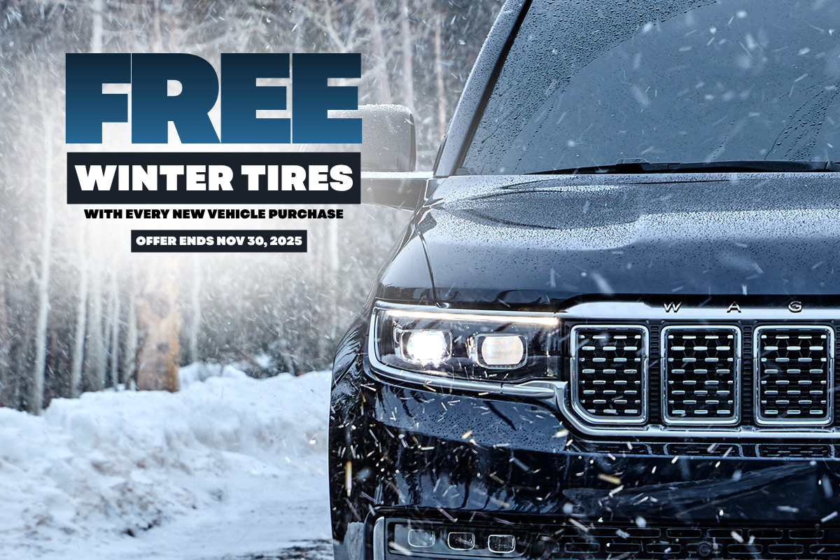 Get Ready for Winter — Free Winter Tires with Every New Vehicle Purchase This November