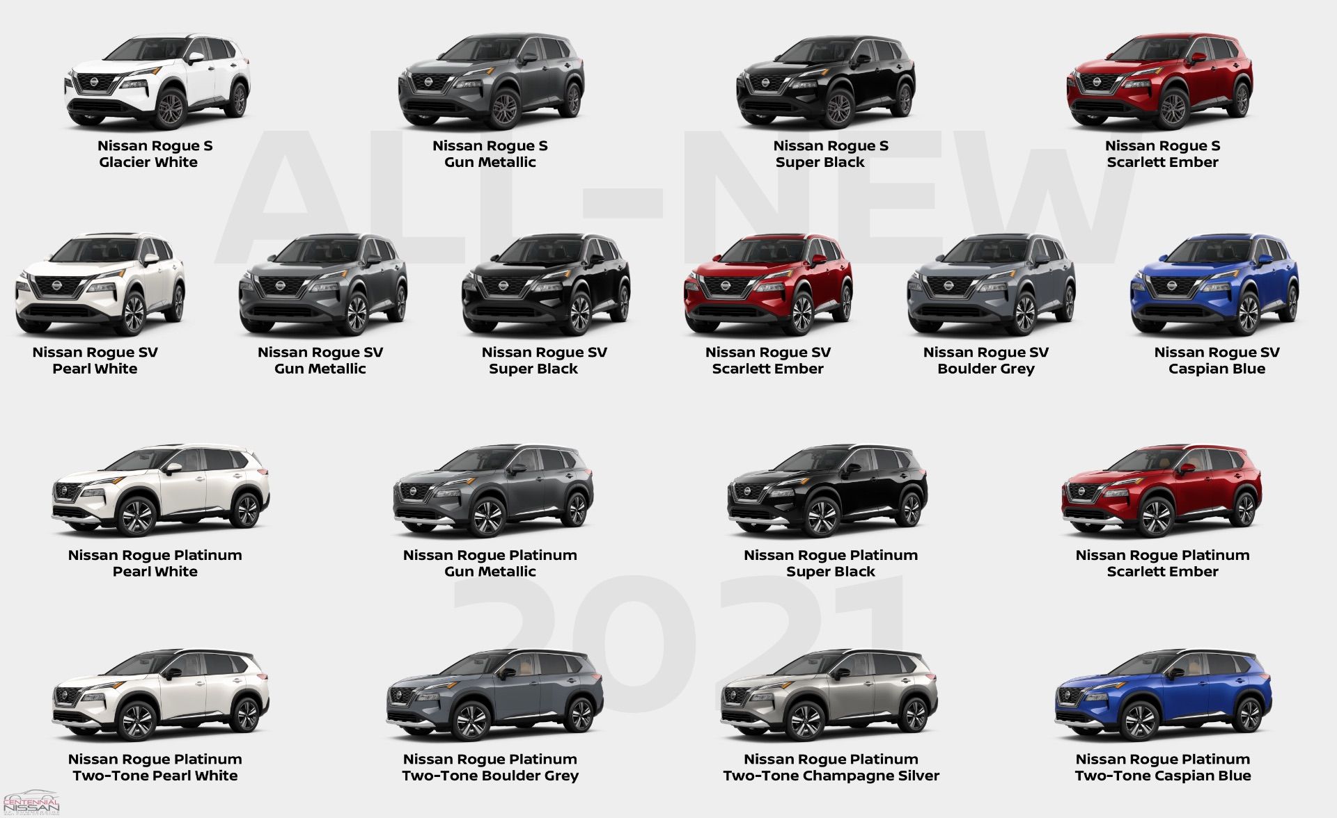 Nissan Rogue Colors 2024 morna dorolisa