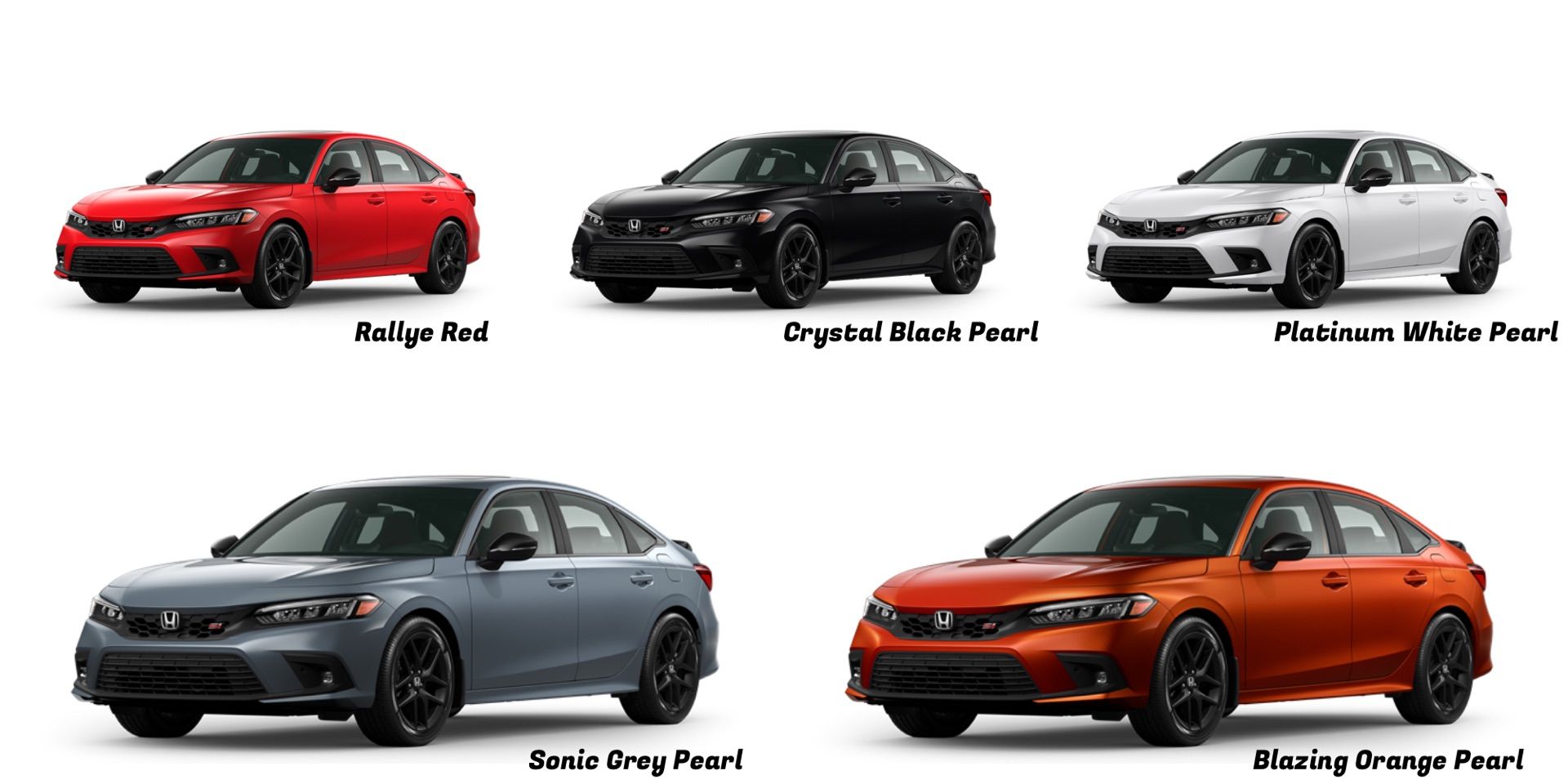 Here Are All The Colour Options For The 2022 Honda Civic Si