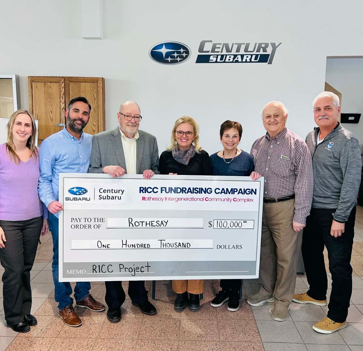 Century Subaru proudly supports the RICC