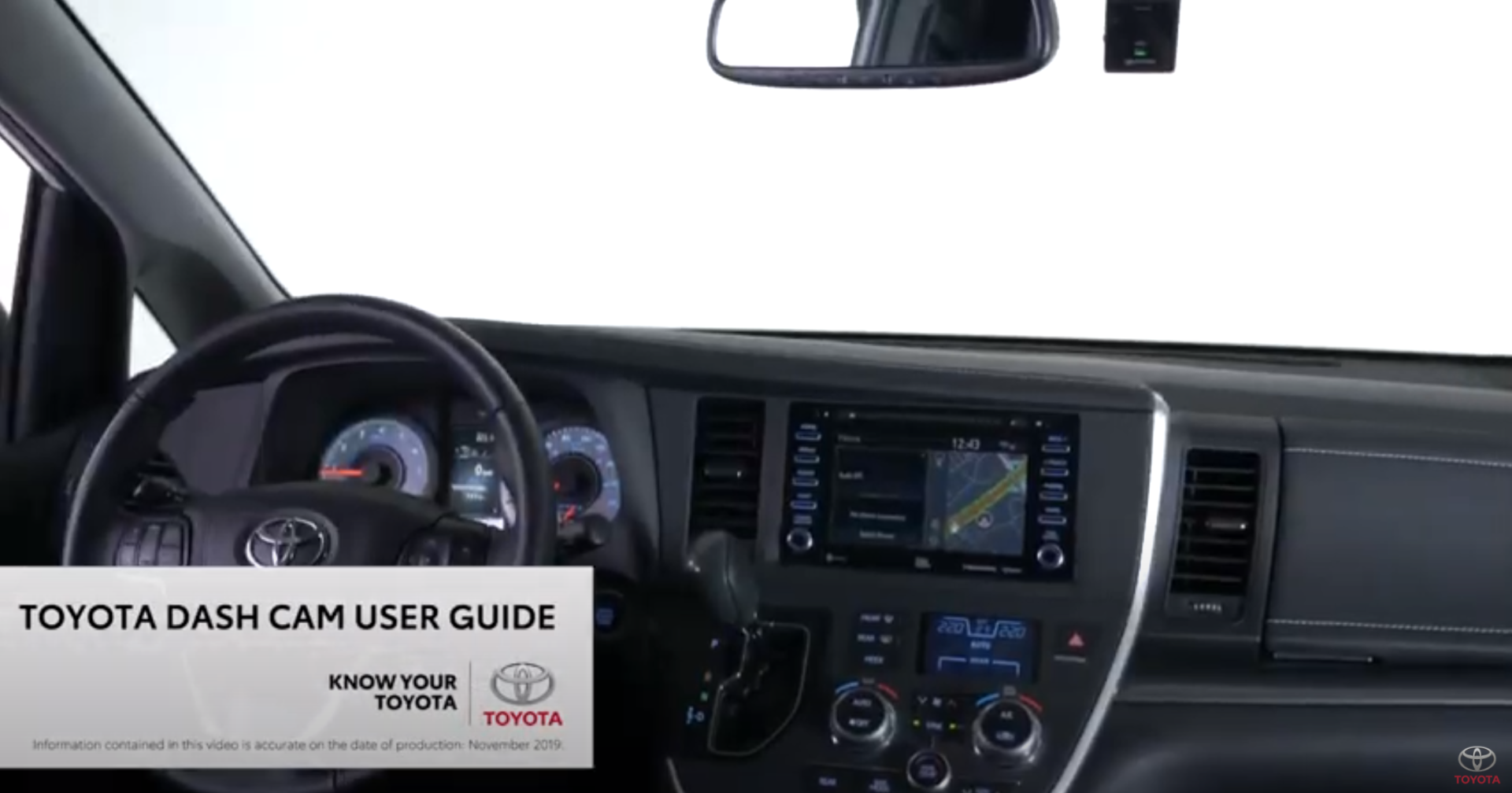 Toyota Dash Camera User Guide