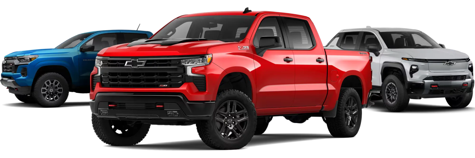 vue d'une trio de Chevrolet Silverado 2026