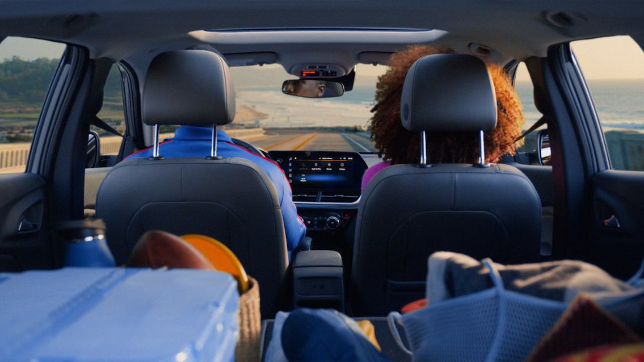 rear view of the interior of a 2026 Chevrolet Trax