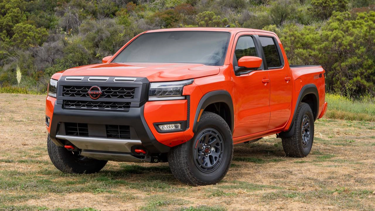 Nissan Frontier pickup truck parked in an outdoor environment