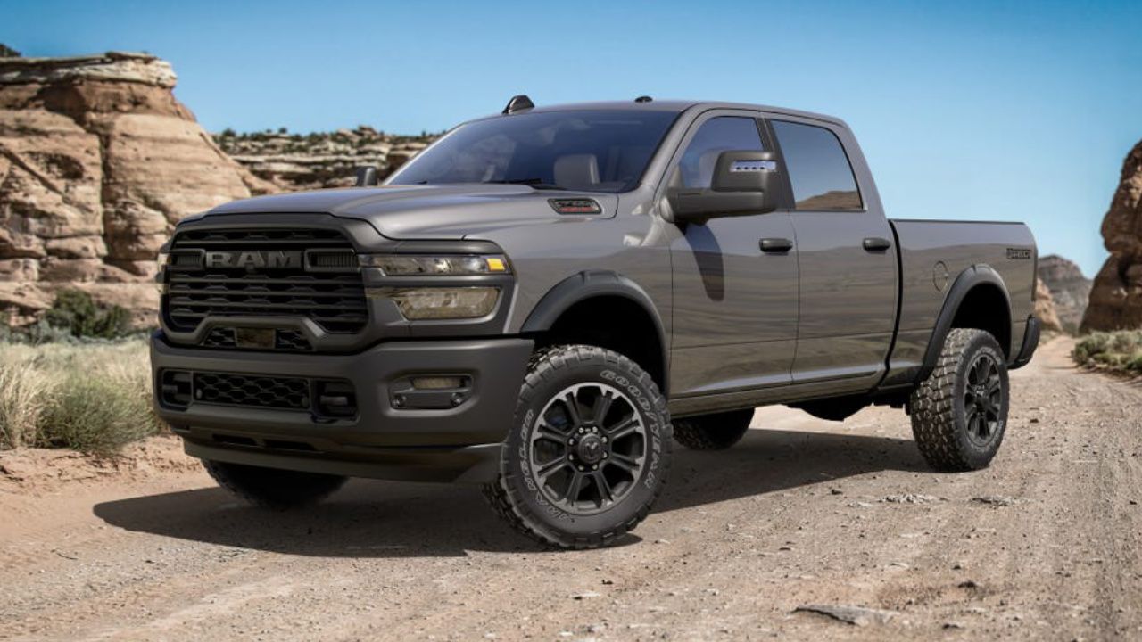 Side view of a RAM 2500 heavy-duty pickup truck