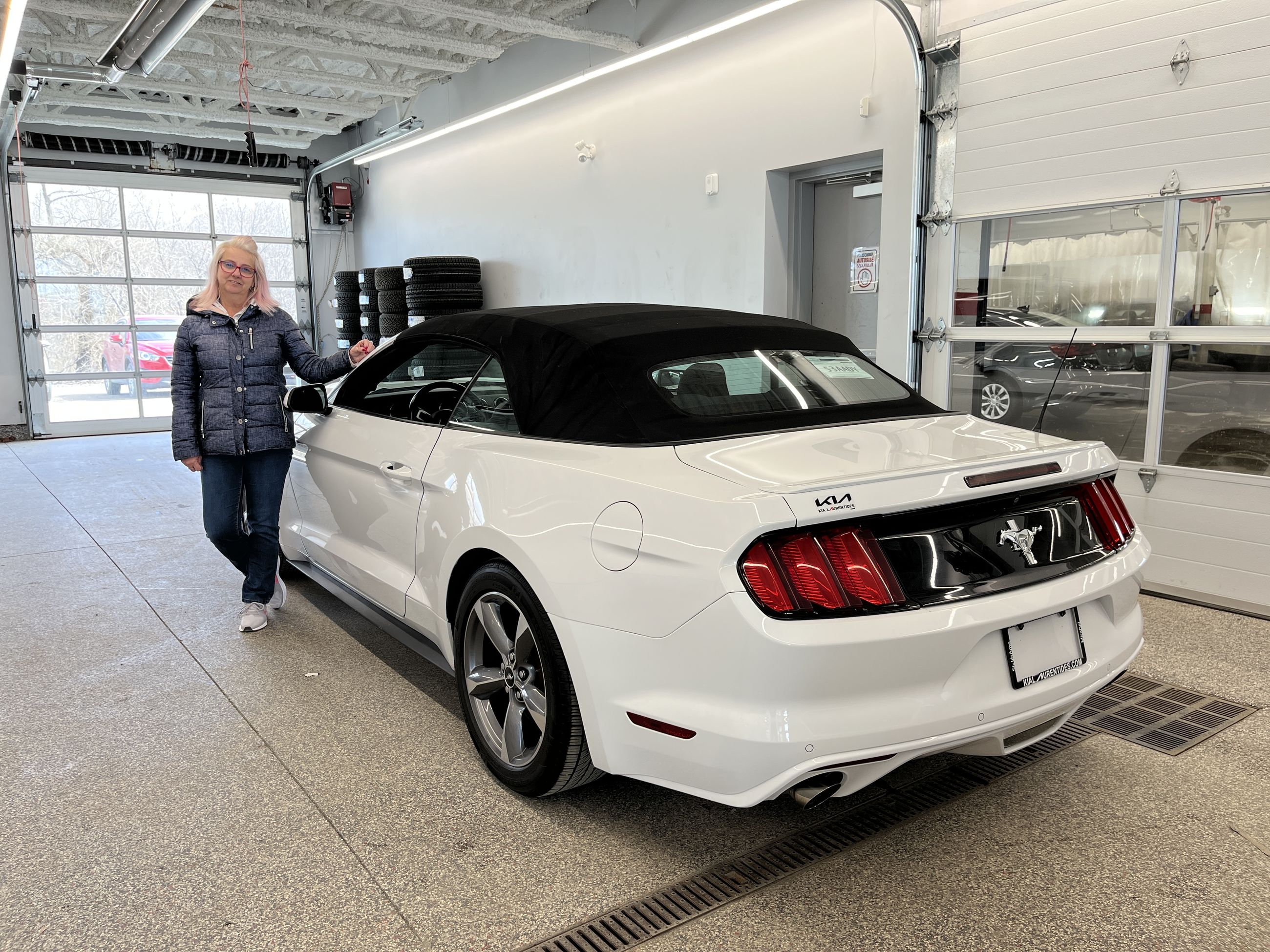 Merci pour votre confiance Mme.Desgagnes pour l’achat de votre Ford Mustang 2017