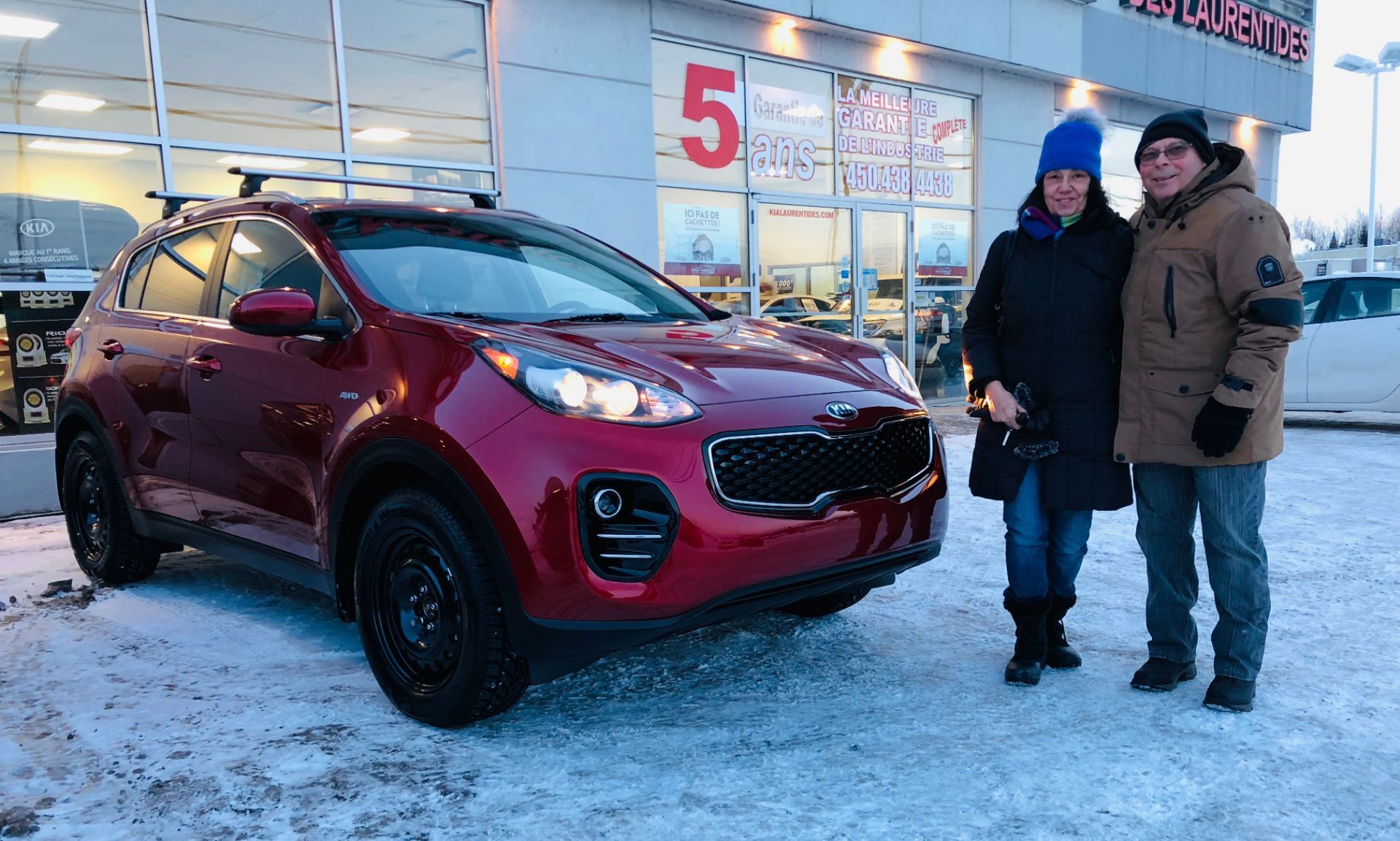 M.Demers & Mme. Trotechaud dit Nous sommes très satisfait de notre