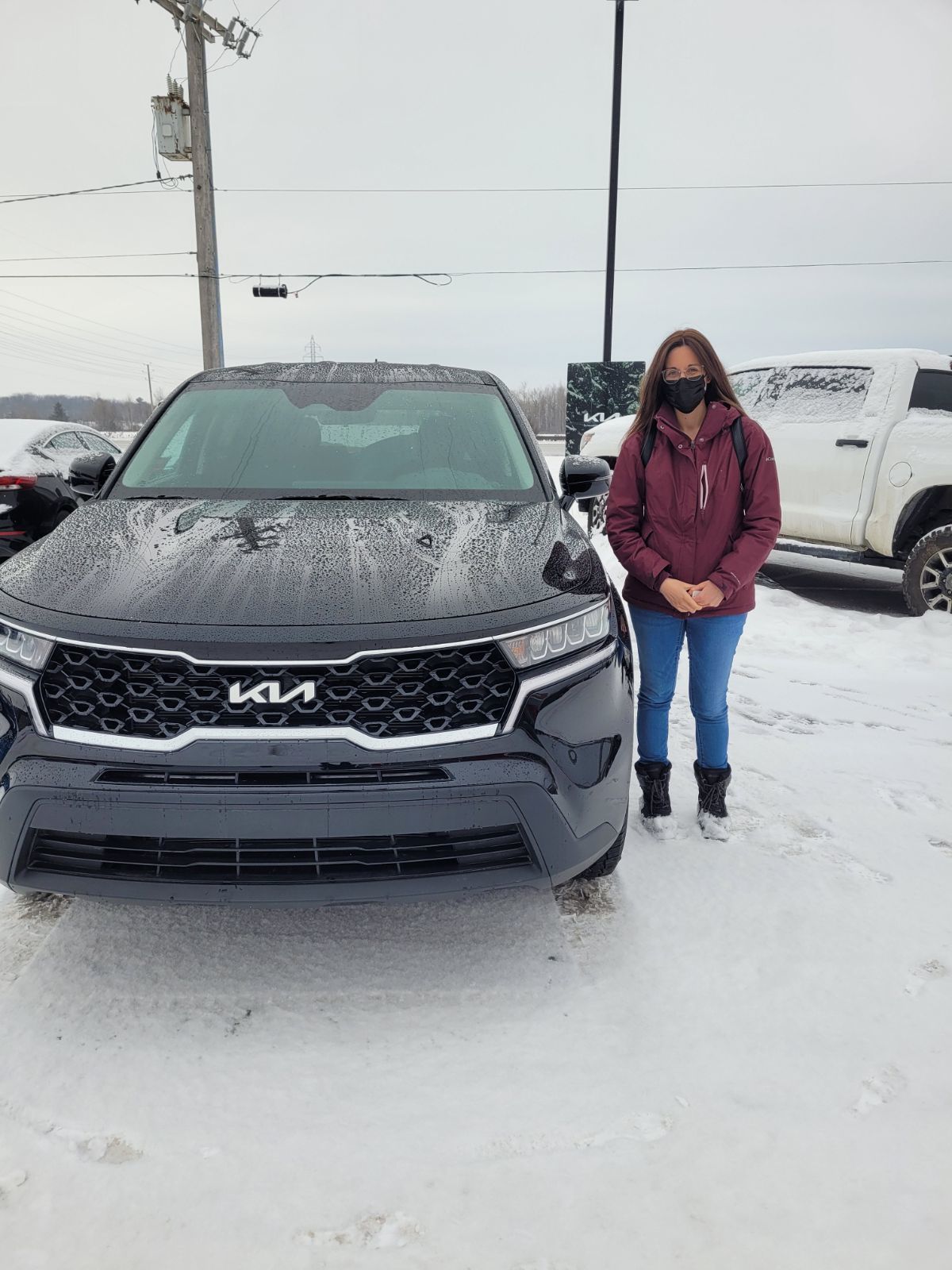 SABRINA CARDINAL dit DES NOUVEAUX CLIENTS KIA DE SAINTCOLOMBAN à