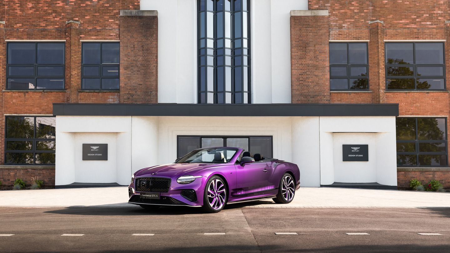 Bentley Celebrates 80 Years of Craftsmanship in Crewe With a Continental GTC in Supernova Purple Ombre