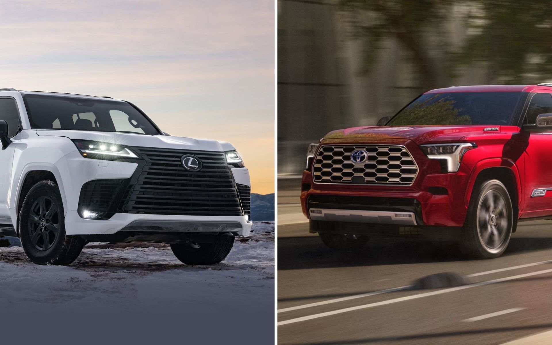 Lexus LX ou Toyota Sequoia 2024 ?