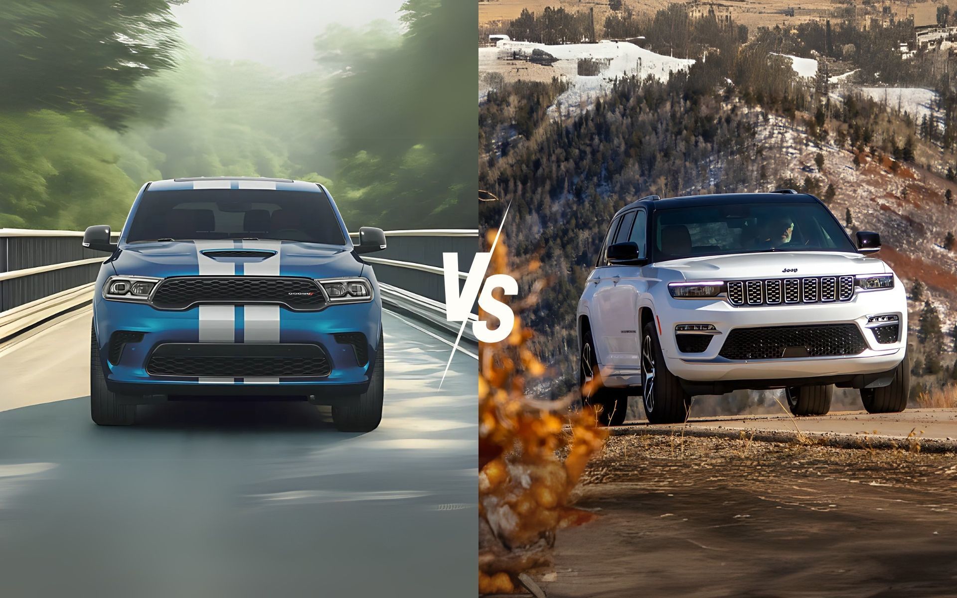 Comparing the 2025 Dodge Durango and 2025 Jeep Grand Cherokee