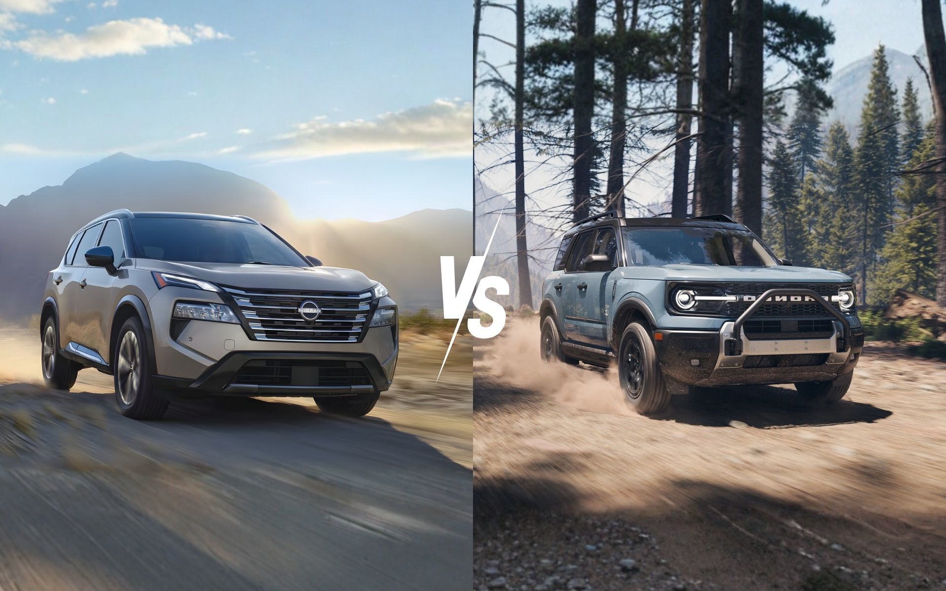 2025 Nissan Rogue vs. 2025 Ford Bronco Sport: Two SUVs Ready for Adventure