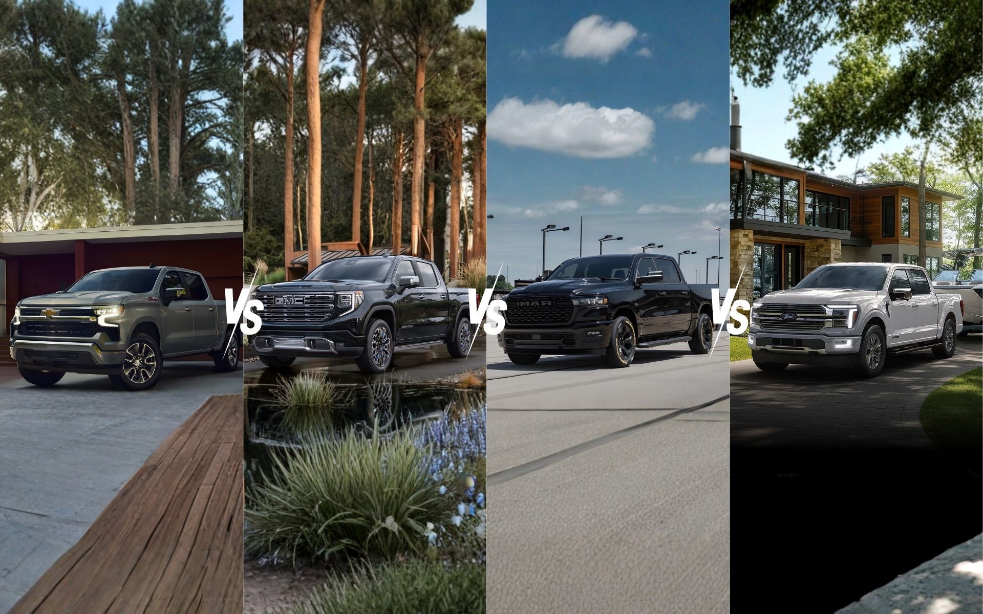 2026 Chevrolet Silverado 1500 vs. 2026 GMC Sierra 1500 vs. 2026 Ram 1500 vs. 2026 Ford F-150