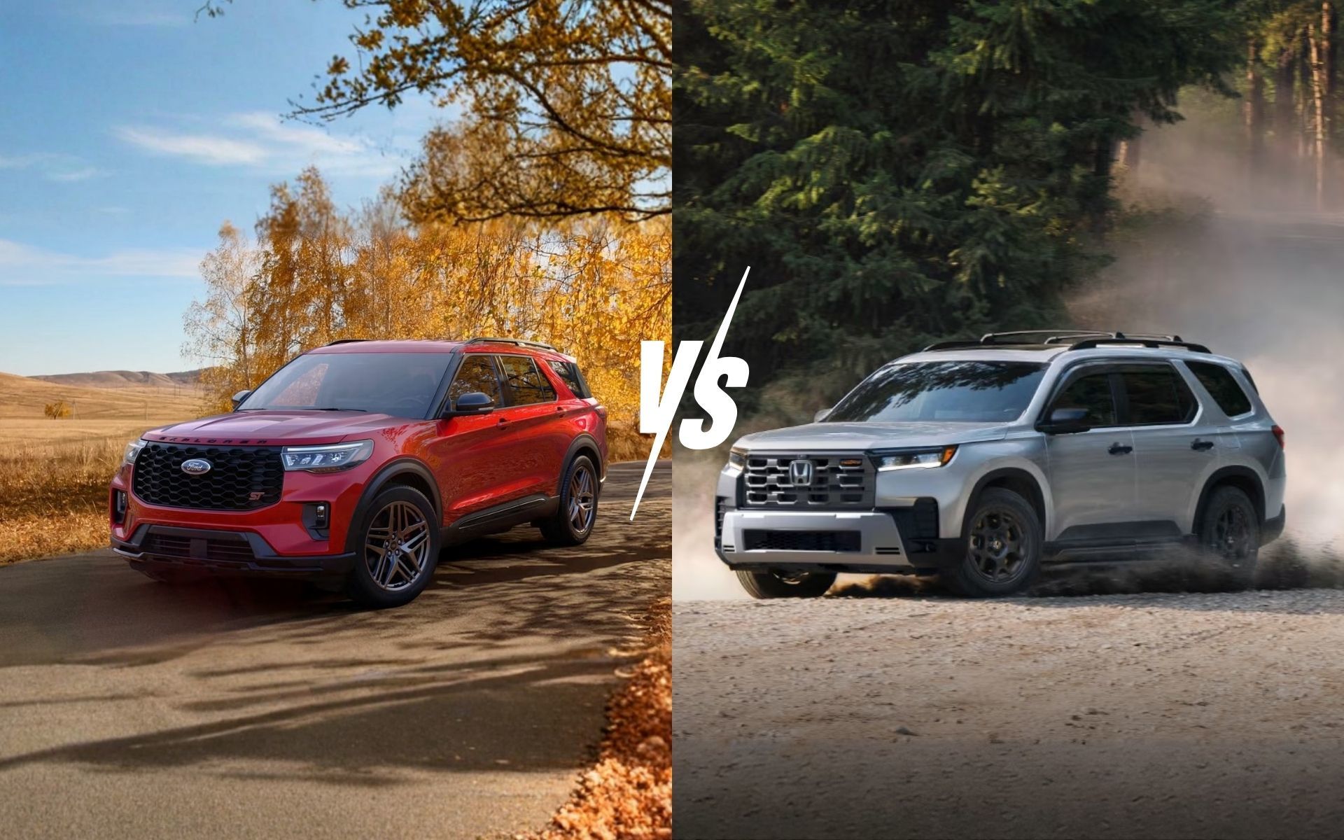SUV Showdown Between the 2026 Ford Explorer Against the 2026 Honda Pilot in Etobicoke, ON