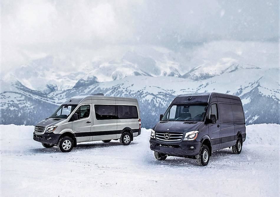 Mercedes-Benz Sprinter is the only commercial van to offer factory 4WD.
