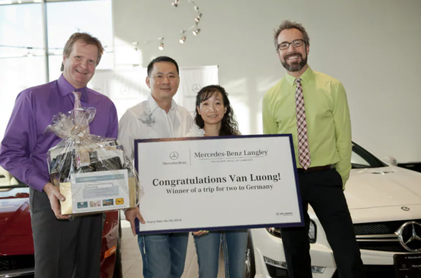 Van and Loan Tran Luong winners of a trip to Germany.