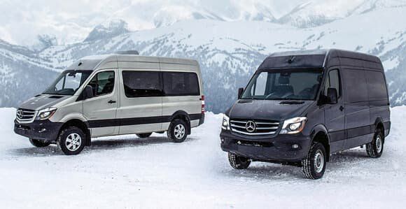 The three types of Mercedes-Benz Vans 