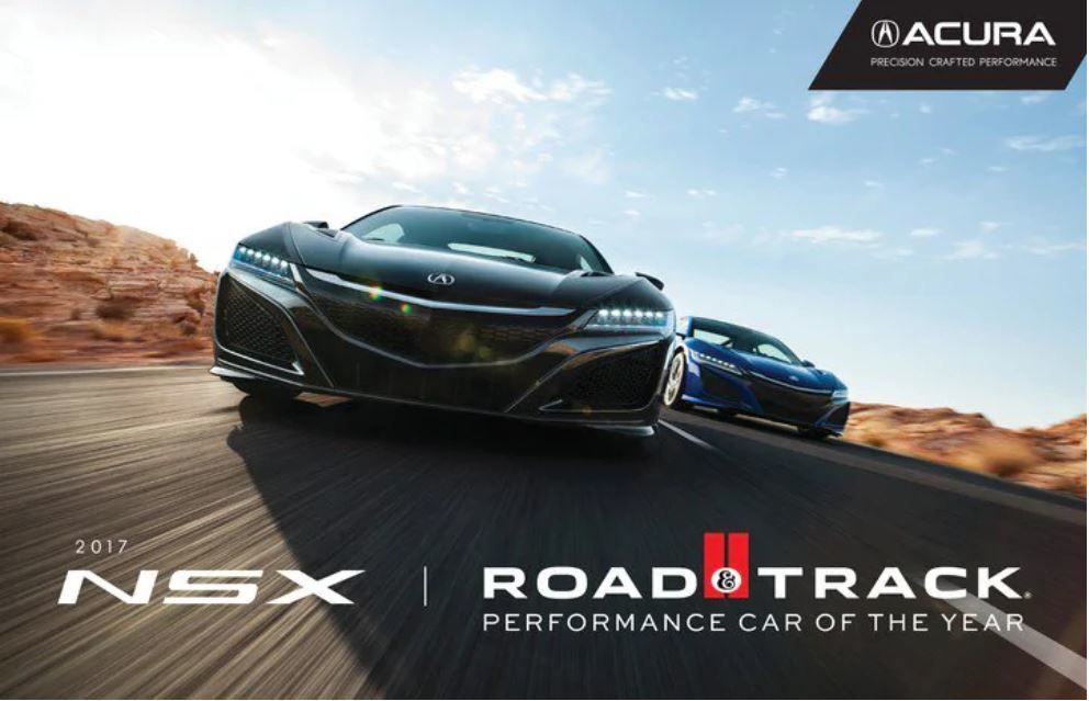 Acura NSX Named Road and Track 2017 Performance Car of the Year