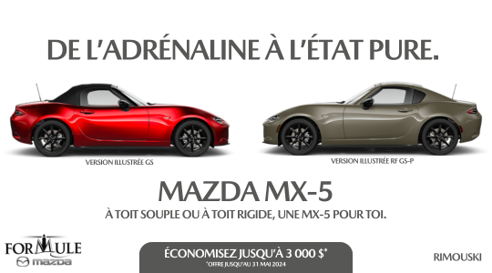 Mazda MX-5 2024 : L'adrénaline à l'état pur