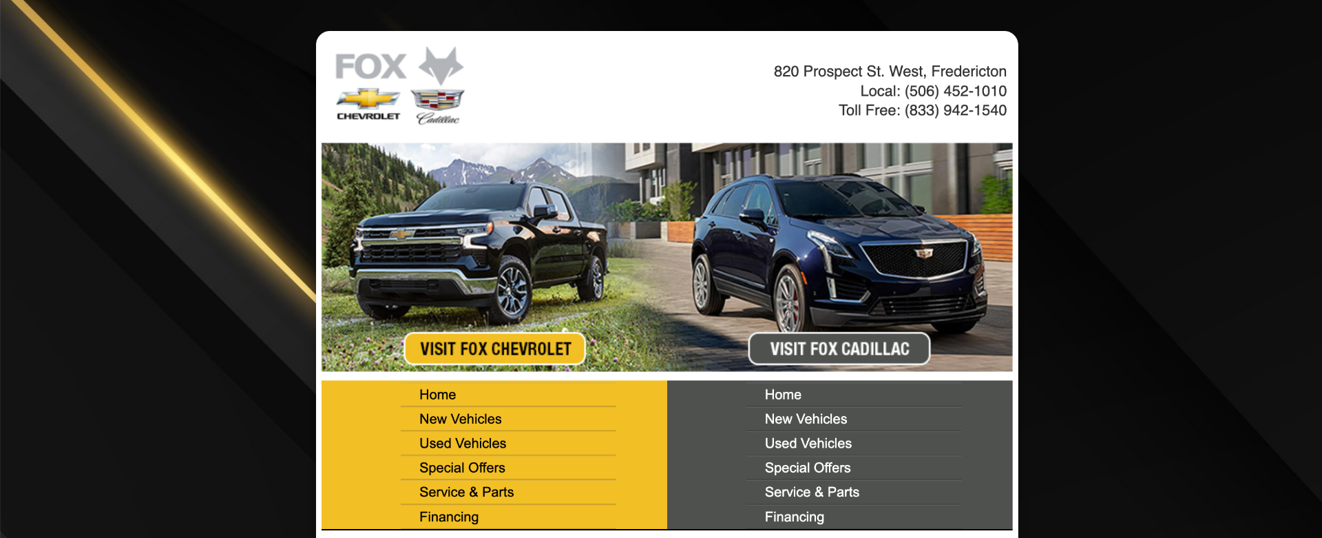 Subscribe to the Fox Chevrolet Cadillac Monthly Newsletter
