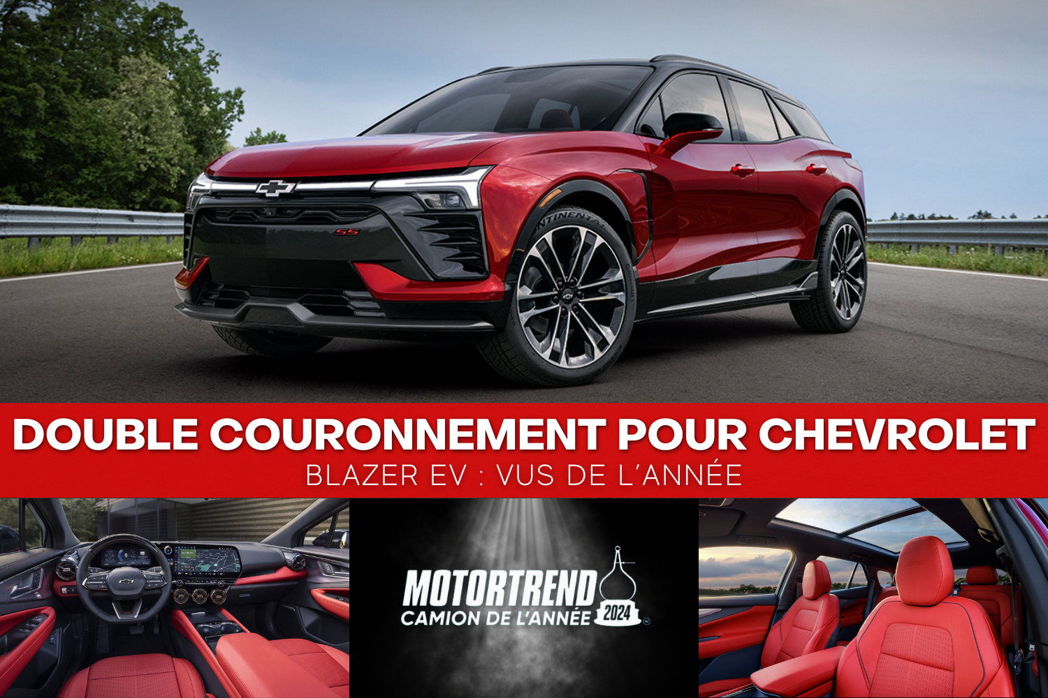 Blazer EV couronnée VUS de l'année par Motortrend