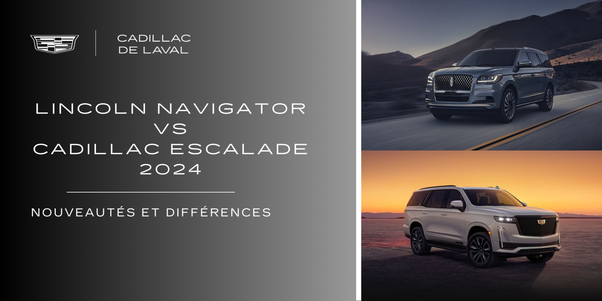 Lincoln Navigator vs Cadillac Escalade 2024 : Nouveautés et différences