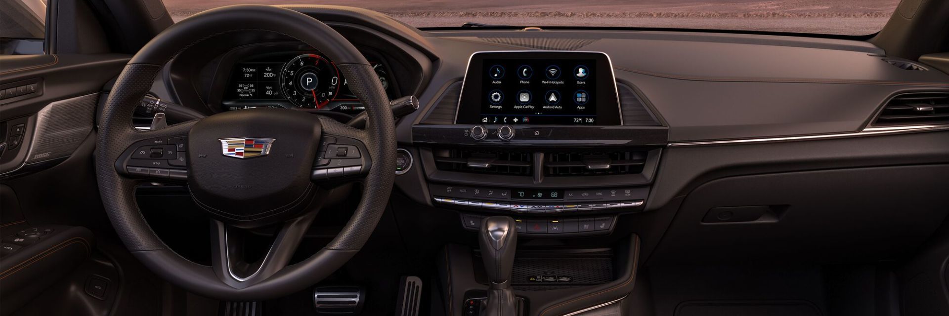 Dashboard of the 2023 Cadillac CT4.