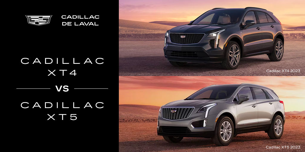 Les différences entre le Cadillac XT4 vs le XT5 chez Cadillac Laval