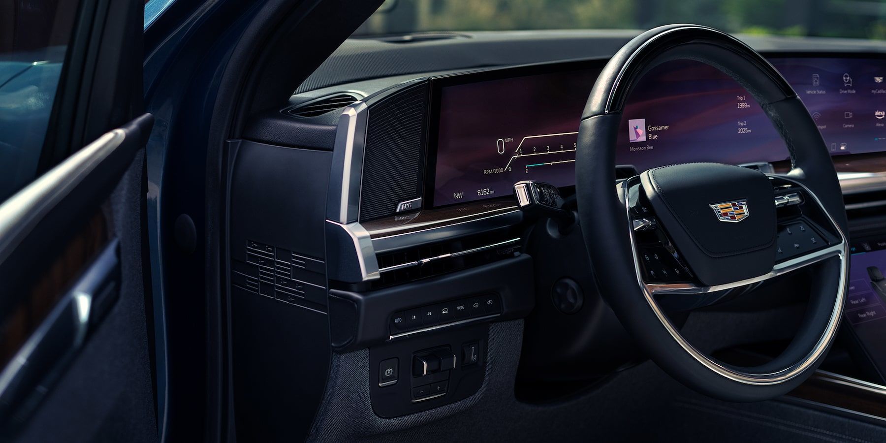 Behind the wheel of the 2025 Cadillac Escalade.