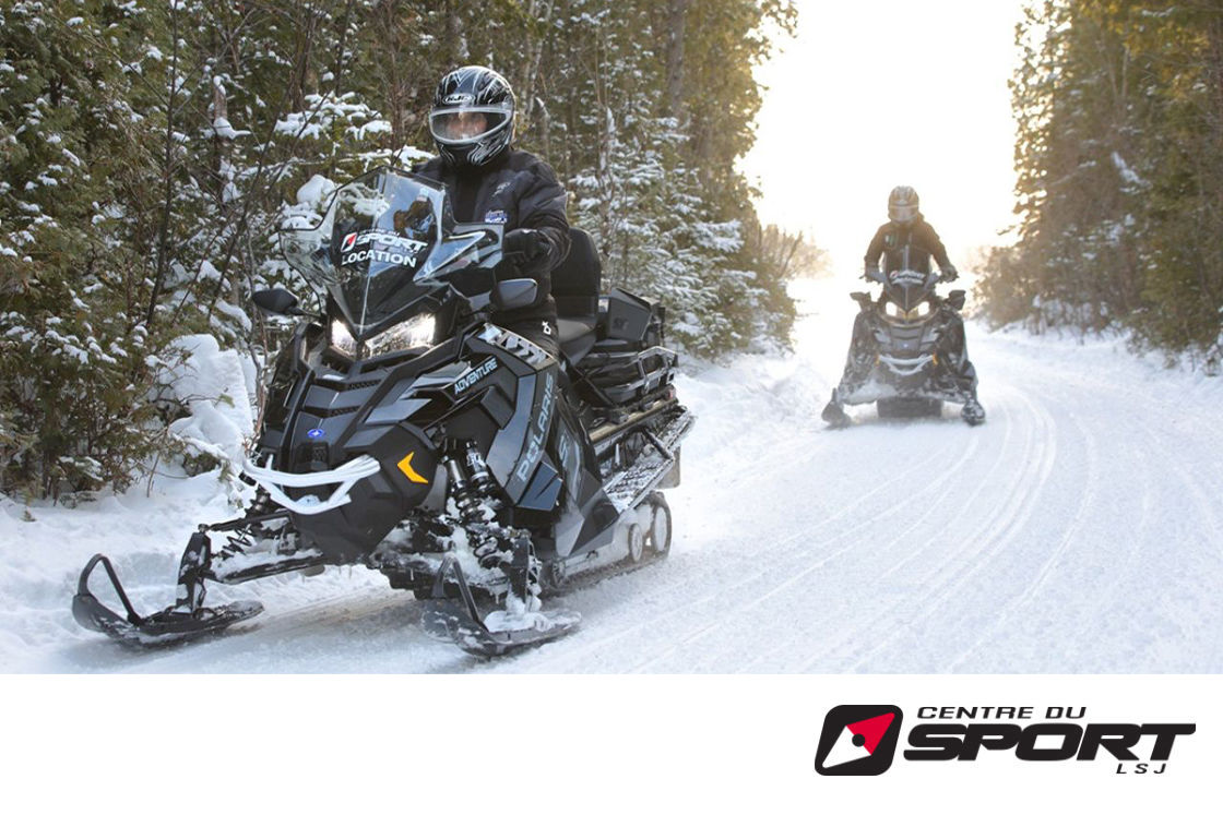 Louez votre motoneige avec Equinox Aventure au Centre du Sport Lac-St-Jean